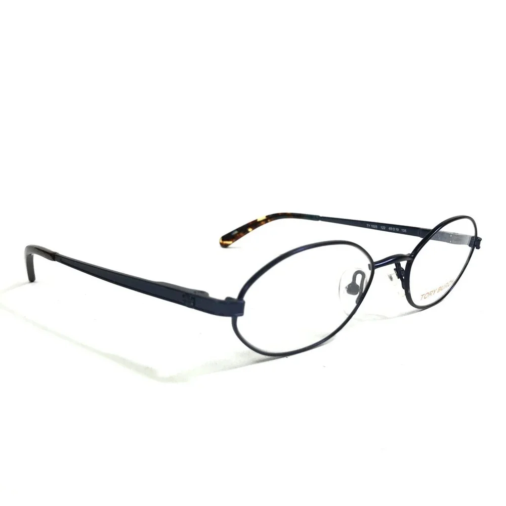 Tory Burch Eyeglasses Frames TY 1025 122 Blue Round Full Wire Rim 49-19-135
